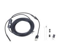 USB Endoscope 5.5mm Borescope Inspection Snake Camera Waterproof LED Light Cable with Endoscope Camera for Phone