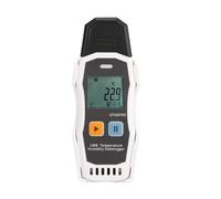 USB Environmental Data Logger for Recorded Condition, UT330THC | ABS Housing, Front Digital Display, Two-Button Control Layout for Warehouse and Laboratory Data Review Tasks