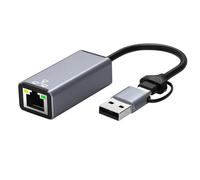 USB Ethernet Adapter 1000/100Mbps USB Type C to RJ45 Gigabit Network Card Mini PC Desktops Laptop Accessories Plug and Play