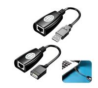 USB Ethernet Adapter up to 150ft,Range Network Extender - Convert USB to RJ45 LAN Wired Connection Using Cat5/Cat5e/Cat6 Cable for Laptops, PCs - Ideal for HD Video Streaming, Gaming, Webcams