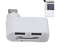 USB Extender Hub | 4 Port USB 2.0 Hub Dock | 480Mbps Multipurpose Rotating USB Port Hub Enhances Connectivity For Car, Notebook
