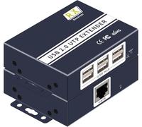 USB Extender Over ethernet cat5e cat6/7 up to 492FT/150m,6 Port UBS2.0,Plug and Play,USB ethernet Extender Over rj45. No Driver,Supports All Operating System, Keyboard and Mouse Over Ethernet.