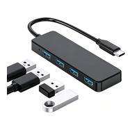 USB Extender, USB C Hub 4-Port USB-3.0 Adapter, Ultra-Slim USB-C to USB-Hub, 5Gbps Data Transfer, Thunderbolt 3 Compatible, for MacBook Pro/Air, iPad Pro, XPS, Chromebook, iPhone 15 Pro, Galaxy