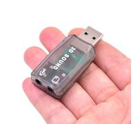 USB External Sound Adapter - Interface Audio, Plug-and-Play Device | 5.1 Channel Stereo Output, Clear Headphone Support Enhanced Sound Experience, Laptops, Gamers,