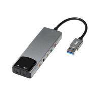 USB External Sound Card With SPDIF Digital Sound For 5.1 & 7.1 Surround Sound Systems Aluminum Body