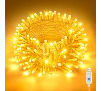 USB Fairy Lights,10M100LED Warm White String Lights for xmas decoration