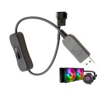 USB Fan Adapter | 3/4-Pin PWM USB Converter - Fan Wind Speed Regulator | for PC Desktop Electronic Devices Cooling System Car Maintenance