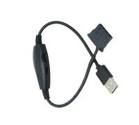 USB Fan Adapter - Three Pin Connector, Four Pin Support Cable, Adjustable Speed Control, Efficient Cooling Management | Converter For Computer Desktop Case Fan Thermal Performance