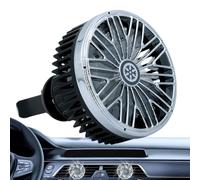 Usb Fan For Car - Three Speed Control, Multi Angle Swivel Neck, Clip On Vent Mount | Car Cooling Fan With Adjustable Direction Hot Days Automotive Fast Lighted For Suv Caravan Minivan Trucks