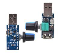 USB Fan Switch Module, Adjustable USB Fan Speed Controller Module, Variable Voltage Regulator for Home, with Stepless Governing Output