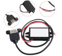 USB Female DC Step Down Converter 12V to 5V 3A with Smart Charging and Safety Protection Features for Automotive and Portable Electronics