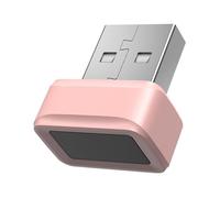 USB Fingerprint Key Reader Biometric Fingerprint Scanner Anti-Spoofing Windows Hello FIDO U2F Biometric Mini Key Dongle 360° Touch Speedy Matching Key for PC Or Laptop
