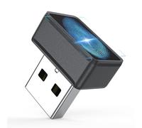 USB Fingerprint Reader for Windows 10/11 ONLY, Windows Hello Fingerprint Scanner, Plug & Play Mini USB Dongle, Match-in-Sensor Security, Portable for Laptop/Desktop (Not for Mac/Linux)