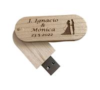 USB Flash Drive 16GB Natural Wood Memory Stick Storage Customized As You Like Pack Units (1)