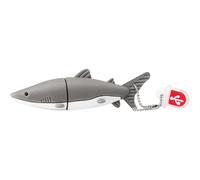 USB Flash Drive 32GB Cute Grey Shark Shaped USB Drive USB 2.0 Memory Stick Thumb Drives for External Data Storage