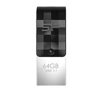 USB Flash Drive 64 Gb USB 3.1 and Type C - Dual, Mobile C31 - Protected against water, vibration, and dust by Silicon Power