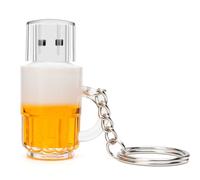 USB Flash Drive 64GB Cute Beer Mug Shaped USB Drive USB 2.0 Memory Stick Thumb Drives for External Data Storage