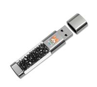 USB Flash Drive 64GB, Techkey External Memory Photo Keeper Storage Stick for Picture/Video/Data Saver/Backup V2.32 High Speed Thumb/Jump/Hard Drives-Ink Black