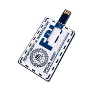 USB Flash Drive 64GB Thumb Drive High Speed USB Drive USB 2.0 Memory Stick FBI/CIA ID Card Certificate Accessories Design Waterproof