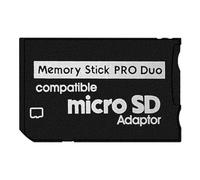 DUEQID Memory Stick Adapter for PSP, Micro SD to Memory Stick PRO Duo MagicGate Card Compatible with Camera, Handycam, Cell Phone & PSP 1000/2000/3000