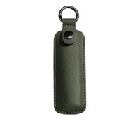 Usb Flash Drive Case 18pcs PU Leather USB Flash Drive Case Protective Storage Bag Key Ring Holder(Green)