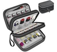 USB Flash Drive Case Compatible with Sandisk/for SamData/for PNY/for Lexar Hard Drive, Portable 3 Layers Cloth Bag with Mesh Pocket for 24 USB Sticks, 10 SD Cards (Cover Only)- Grey