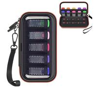 USB Flash Drive Case Desk Organizer(10 Slots), Transparent Hard Cover Thumb Drive & SD Cards Storage Bag, Portable Zipper USB Memory Stick Holder for Study, Office & Business Travel (Box Only)