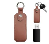 USB Flash Drive Case Portable Protective Stick Pouch Data Backup | Artificial Leather USB Drive Holder Organizer Flash Drive Pouch Carry Transport for Desktop Home School Work Pocket Bag