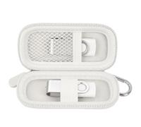 USB Flash Drive Case, SD Card/Thumb Drive Holder, Memory Cards, SDXC SDHC Storage Bag, Small Electronic Accessories Organizer for SanDisk for Samsung for Inland (White)