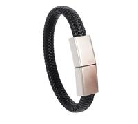 USB Flash Drive Leather Wristband Shape 128GB USB 2.0 U Disk Braided Rope Bracelet Memory Stick Portable Metal Data Storage Thumb DriveUSB Jump Drive for Laptop PC SmartTV Car Audio Music Player