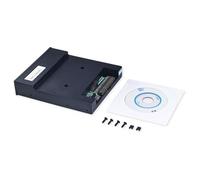 USB Floppy Drive Emulator, SFR1M44-U100K 3.5 Inch 1.44MB SSD Simulation Floppy Disk Drive Emulator Plug, Flash Disk Floppy Drive Emulator and CD Screws for Musical Keyboad(Black)