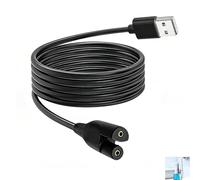 USB Flosser Charger Compatible with Waterpik WP360 WP450 WP462 WF13 WP100 Two Prong Models, Charger Cord Replacement for Cordless Water Flosser USB Charging Cable for Oral Irrigator, Travel Friendly