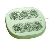 USB Foot Massager, Rechargeable Quiet Warming Device, Footrest Massager for Home, Gentle Heat Silent, Touch Control Feature, Wellness Tool for Women Adults Family and Indoor Workspaces