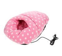 USB Foot Warmer Plush Heating Slipper for Winter Comfort | USB Powered, Nonslip Plush Build, Warm Keeping Design, Pink Finish, for Office Workers and Students Random Color