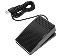 USB Footswitch Single Pedal Momentary Plastic Nonslip Black