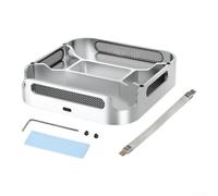 USB for C Hub for Mac for mini M2 M1 with for M.2 for nvme SSD Enclosure 10Gbps 7-in-1 Station Aluminium Silver