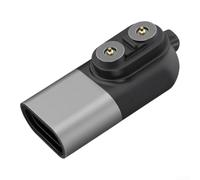 USB for C Magnetic Charger for LEDLENSER for P for H Series Torches Aluminum Alloy USB C Adapter for LEDLENSER Flashlights Magnetic Charging Cable for LEDLENSER Headlamps P for H 5V 500mA USB (Silver)