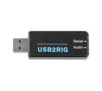 USB for Sound Card Audio Interface with PTT Control Support for AUDIO2RIG Amateur Radio Compatible with Popular Radio Equipment