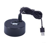 USB Fountain Atomizer, With Sound Technology, USB 5V Waterproof Mist Maker, Small Pond Fogger, Air Humidifier, For Sheds, Aquariums, Vases, Water Tanks(Black)