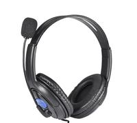 USB Game Headphones - Wired PC Headset, Office Call Center Headset | Noise Cancelling Microphone With Volume Control, Mute, Comfortable Leather Ear Pads For Zoom, Skype, Laptop, Computer, Home