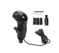 USB Gear Knob with High Low Gear Simulator for Logitech for g25 G27 G29 G920 G923 and for thrustmaster TH8A, 18 Speed Support Plug and Play for Euro Truck Simulator 2 and for American