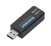 USB geluidsadapter met dubbele 35 mm aansluiting naar USB 4 pin compacte externe geluidskaart voor pc laptop desktop stereo audio conversie en TTL 232 signaalomzetting
