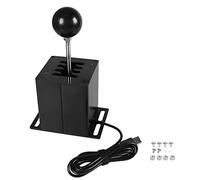 USB H Gear Shifter PC Game Sequential Gears Shifting Device for Computers Racing Games Accessory with Micro- Sensors Stainless Steel Aluminum Alloy Wear Plug Play Driver- Compatible Win10 Win7 XP Syst