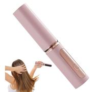 USB Hair Straightener - Cordless Heated Comb, Volumizing Curling Iron | Fast Heating Anti-Frizz Styling Brush for Women Girls | Travel Home Compact Tool for Bangs Hair Straightening, High Volume