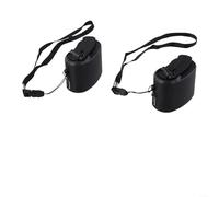 USB Hand-Crank Charger Generator for Smartphones & Tablets, 5.5V Manual Dynamo Power Source, Portable Outdoor Charging Device with(Black)