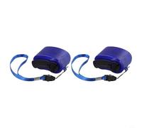 USB Hand-Crank Charger Generator for Smartphones & Tablets, 5.5V Manual Dynamo Power Source, Portable Outdoor Charging Device with(Blue)