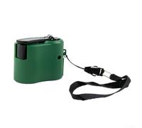 USB Hand Crank Charger, Hand Crank Charger Manual Generator Portable Power Bank Mobile Phone Charging Device for Outdoor Travel Camping(Green)
