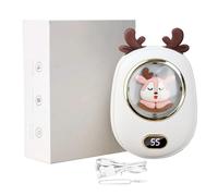 USB Hand Warmer - 2 In 1 Cute Deer Quick Charge Hand Warmers Rechargeable, Portable Hands Warmer | Digital Display Portable USB Hands Warmers For Cycling, Electric Hannd Warm For Cold Weather Winter
