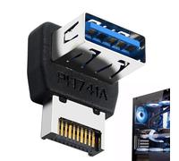 USB Header Adapter - USB 3.1 To TYPE E Header Converter - 90 Degree Steering Connector for Teens Girls Men Women