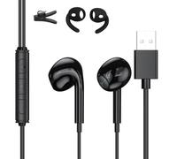 USB Headset with Microphone,Earphones for PC 8.2 Ft USB Computer Headphone with Mic Lightweight PC Headset Noise Cancelling HiFi Stereo Gaming Earphone for Dell Laptop, MacBook Pro,Office Computer